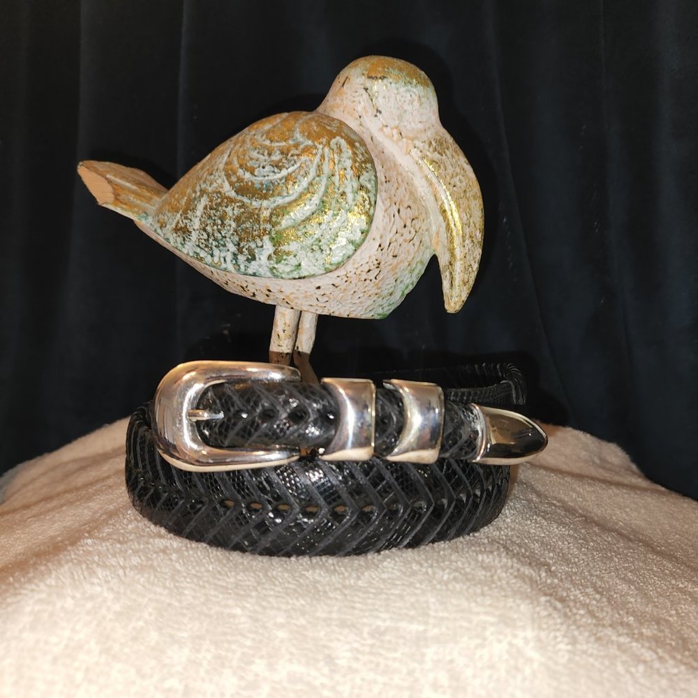 Mezlan men's black belt size 34